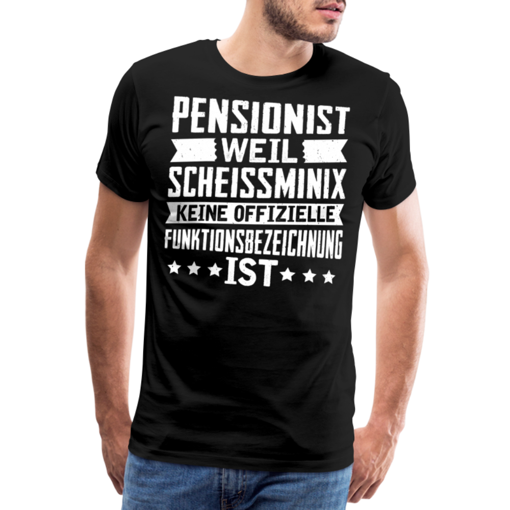 Pensionist lustiges Premium T-Shirt Herren - Schwarz