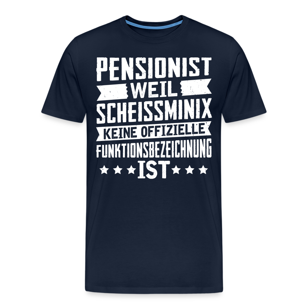 Pensionist lustiges Premium T-Shirt Herren - Navy