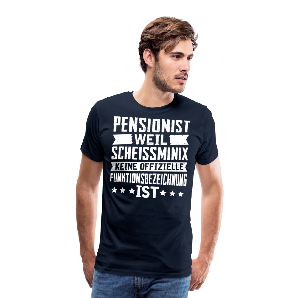 Pensionist lustiges Premium T-Shirt Herren - Navy