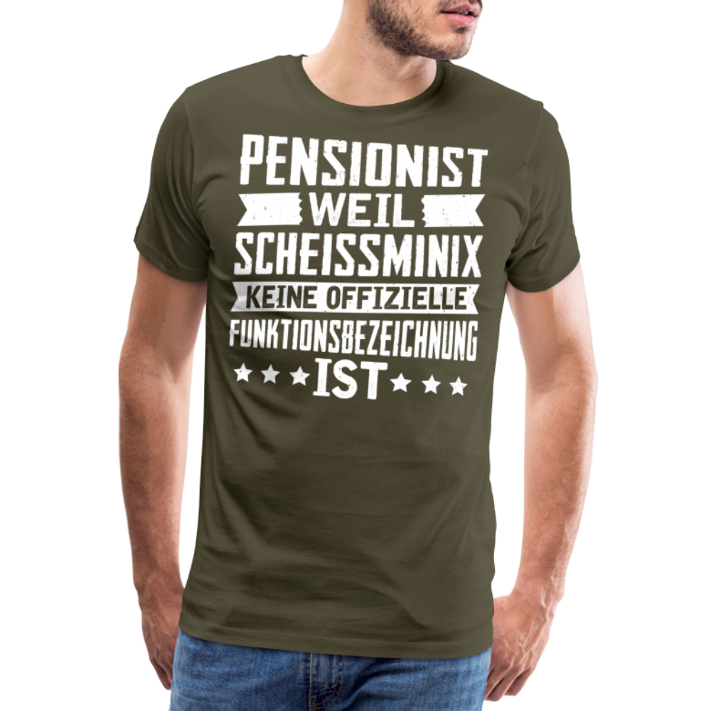 Pensionist lustiges Premium T-Shirt Herren - Khaki