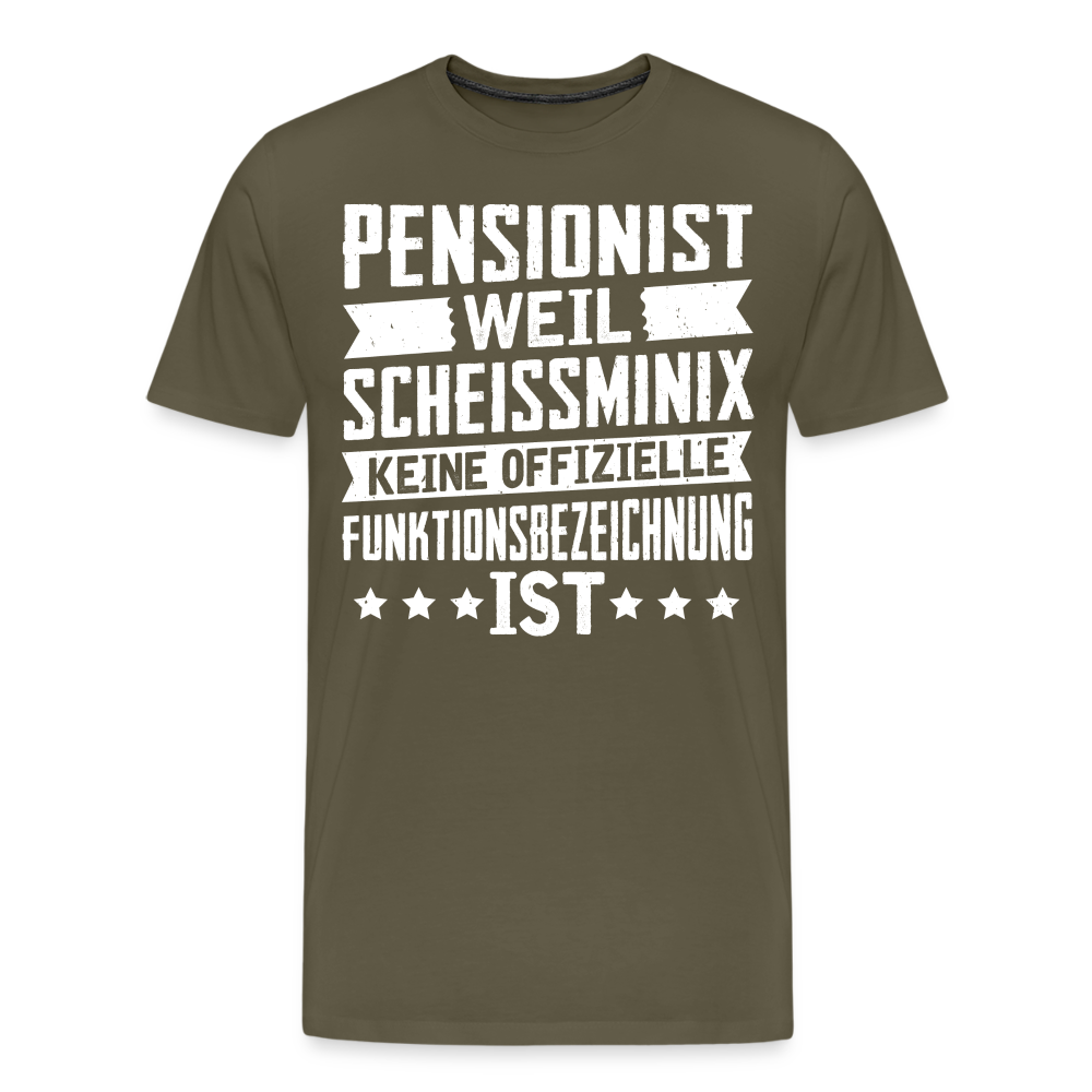 Pensionist lustiges Premium T-Shirt Herren - Khaki