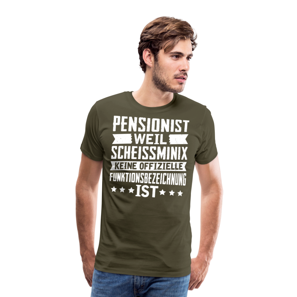 Pensionist lustiges Premium T-Shirt Herren - Khaki