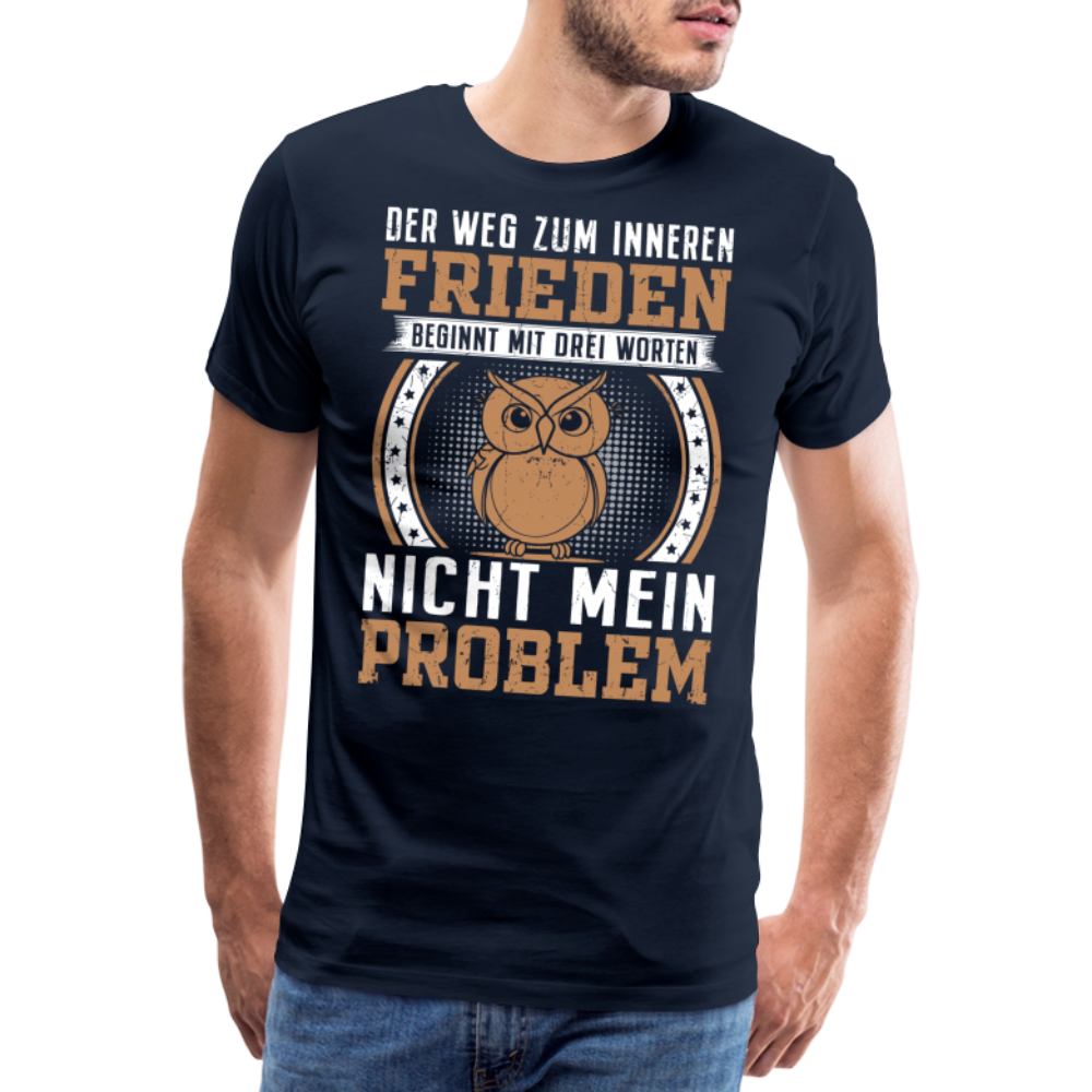 Der Weg zum inneren Frieden lustiges Premium T-Shirt Herren - Navy
