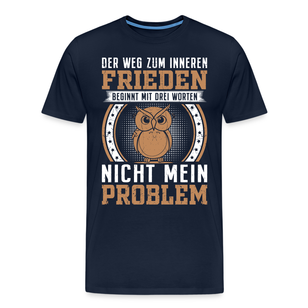 Der Weg zum inneren Frieden lustiges Premium T-Shirt Herren - Navy