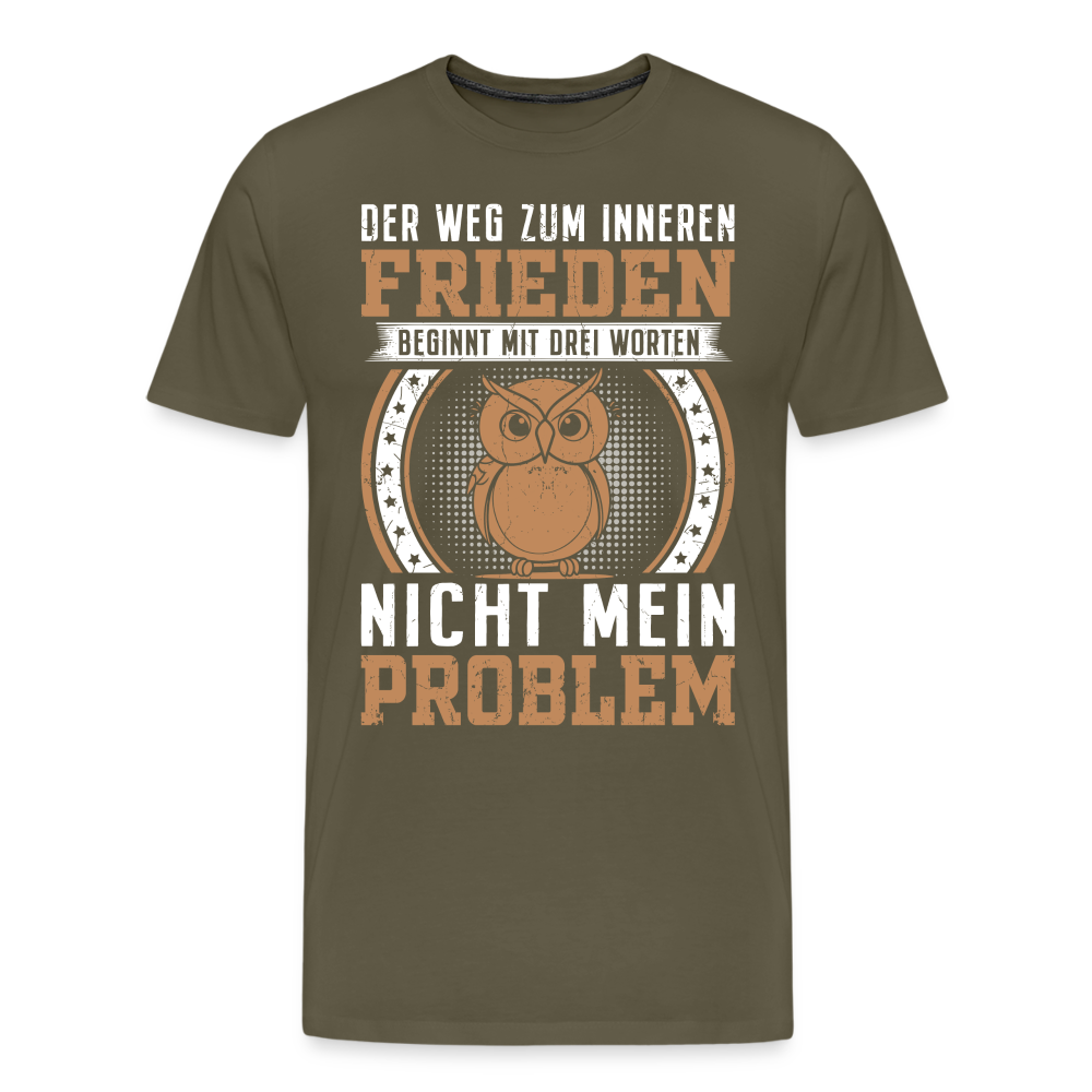 Der Weg zum inneren Frieden lustiges Premium T-Shirt Herren - Khaki