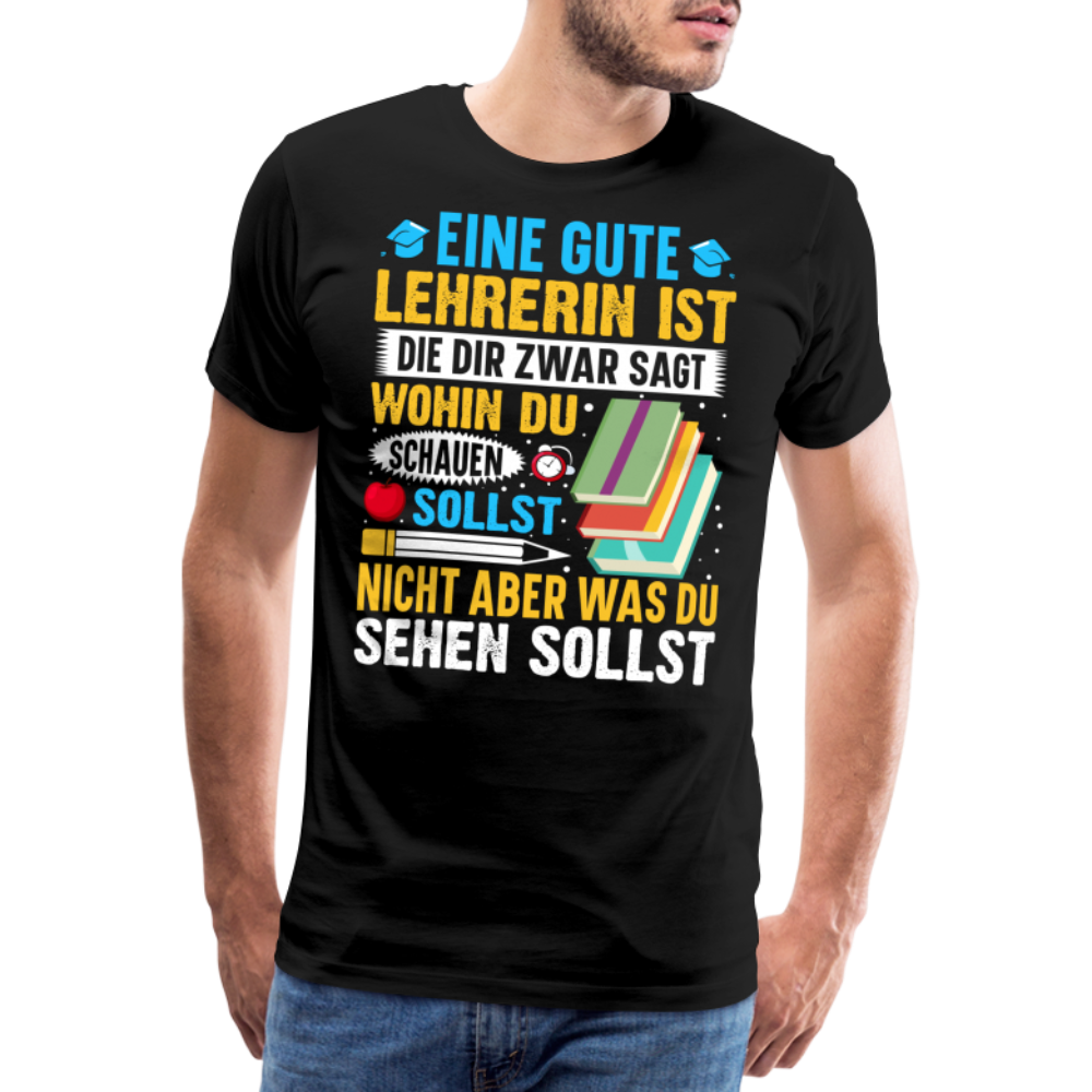 Gute Lehrerin lustiges Premium T-Shirt Herren - Schwarz