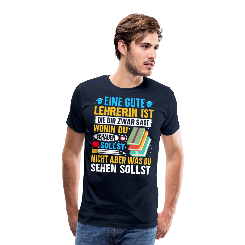 Gute Lehrerin lustiges Premium T-Shirt Herren - Navy