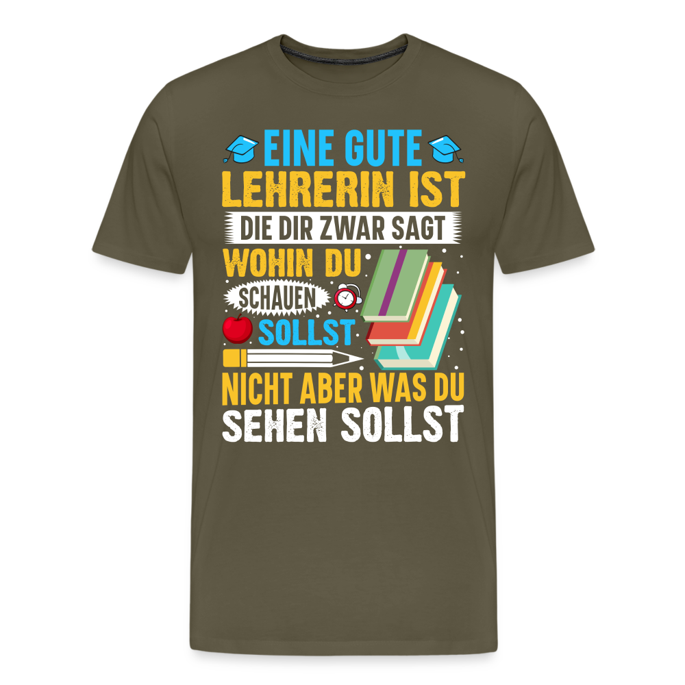 Gute Lehrerin lustiges Premium T-Shirt Herren - Khaki