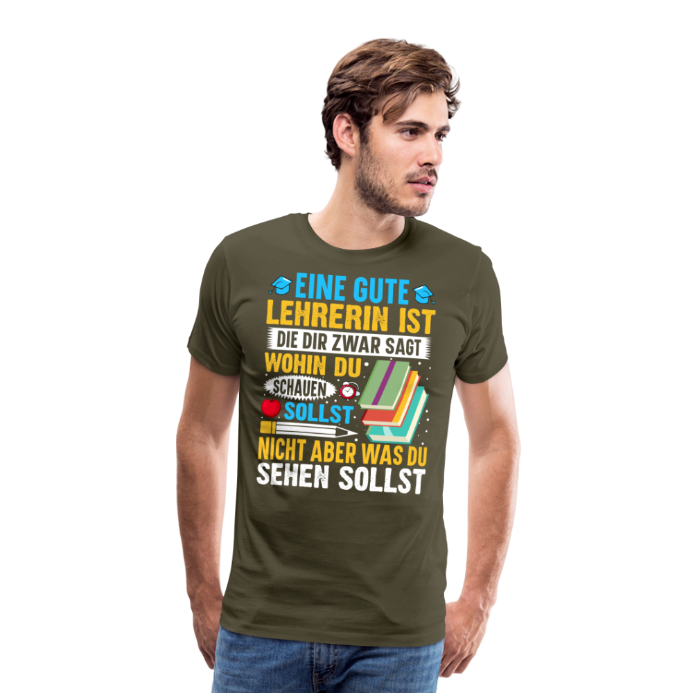 Gute Lehrerin lustiges Premium T-Shirt Herren - Khaki