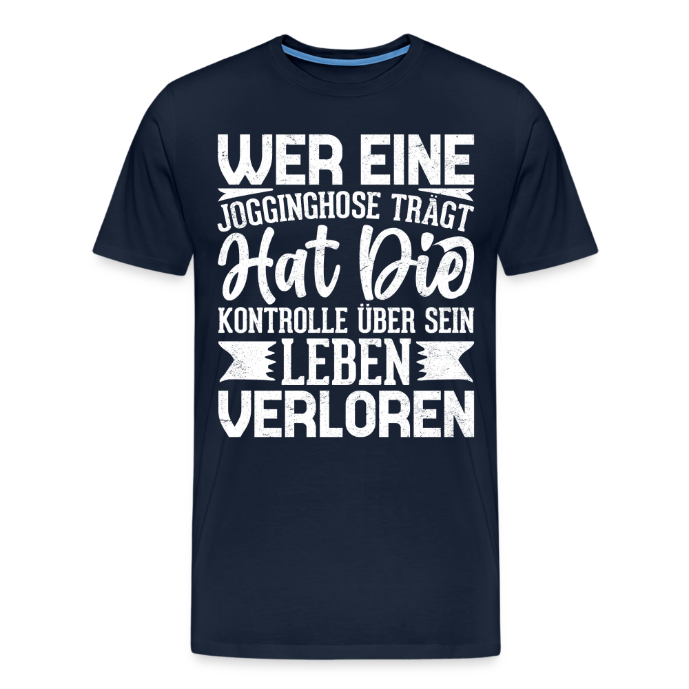 Jogginghose lustiges Premium T-Shirt Herren - Navy