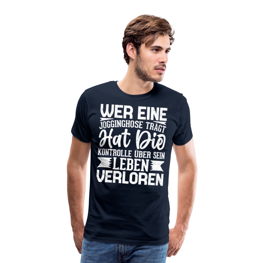 Jogginghose lustiges Premium T-Shirt Herren - Navy