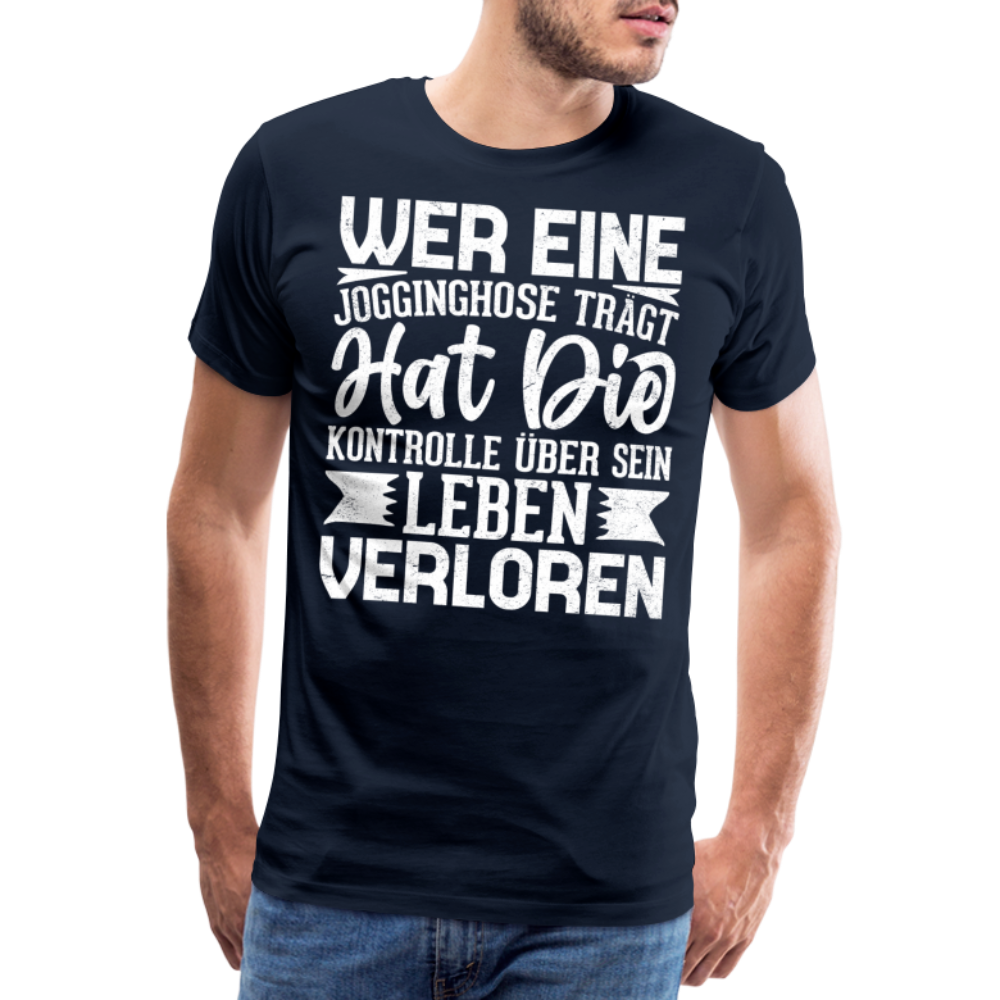 Jogginghose lustiges Premium T-Shirt Herren - Navy