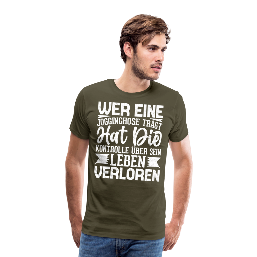 Jogginghose lustiges Premium T-Shirt Herren - Khaki