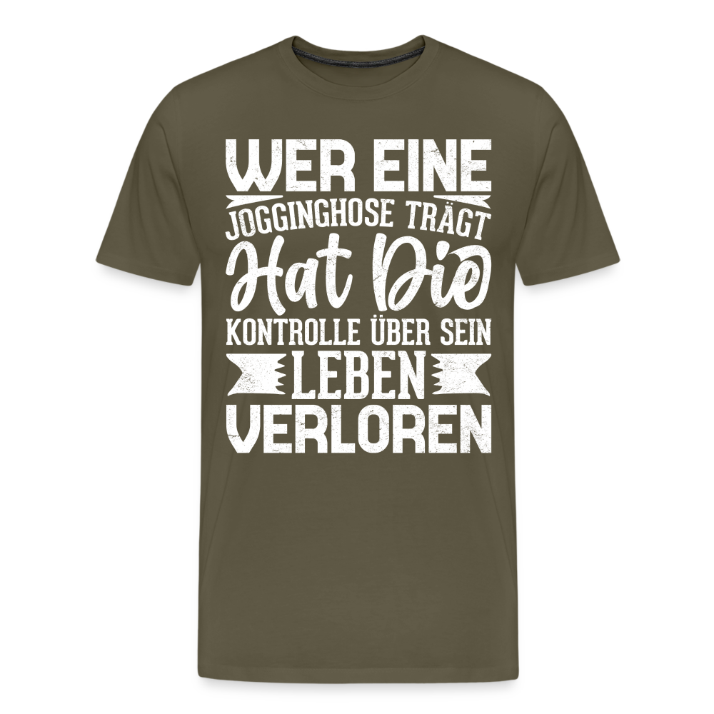 Jogginghose lustiges Premium T-Shirt Herren - Khaki