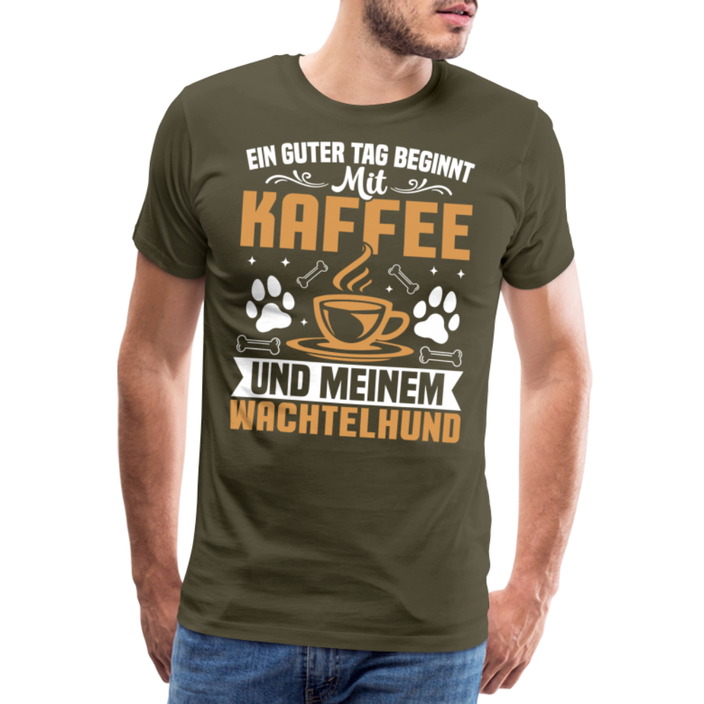 ein guter Tag lustiges Premium T-Shirt Herren - Khaki