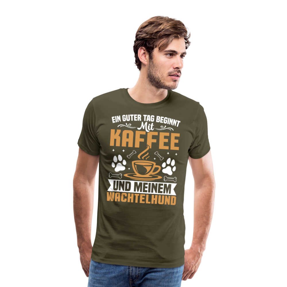 ein guter Tag lustiges Premium T-Shirt Herren - Khaki