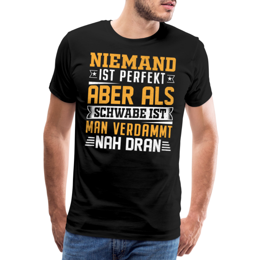 Schwabe lustiges Premium T-Shirt Herren - Schwarz