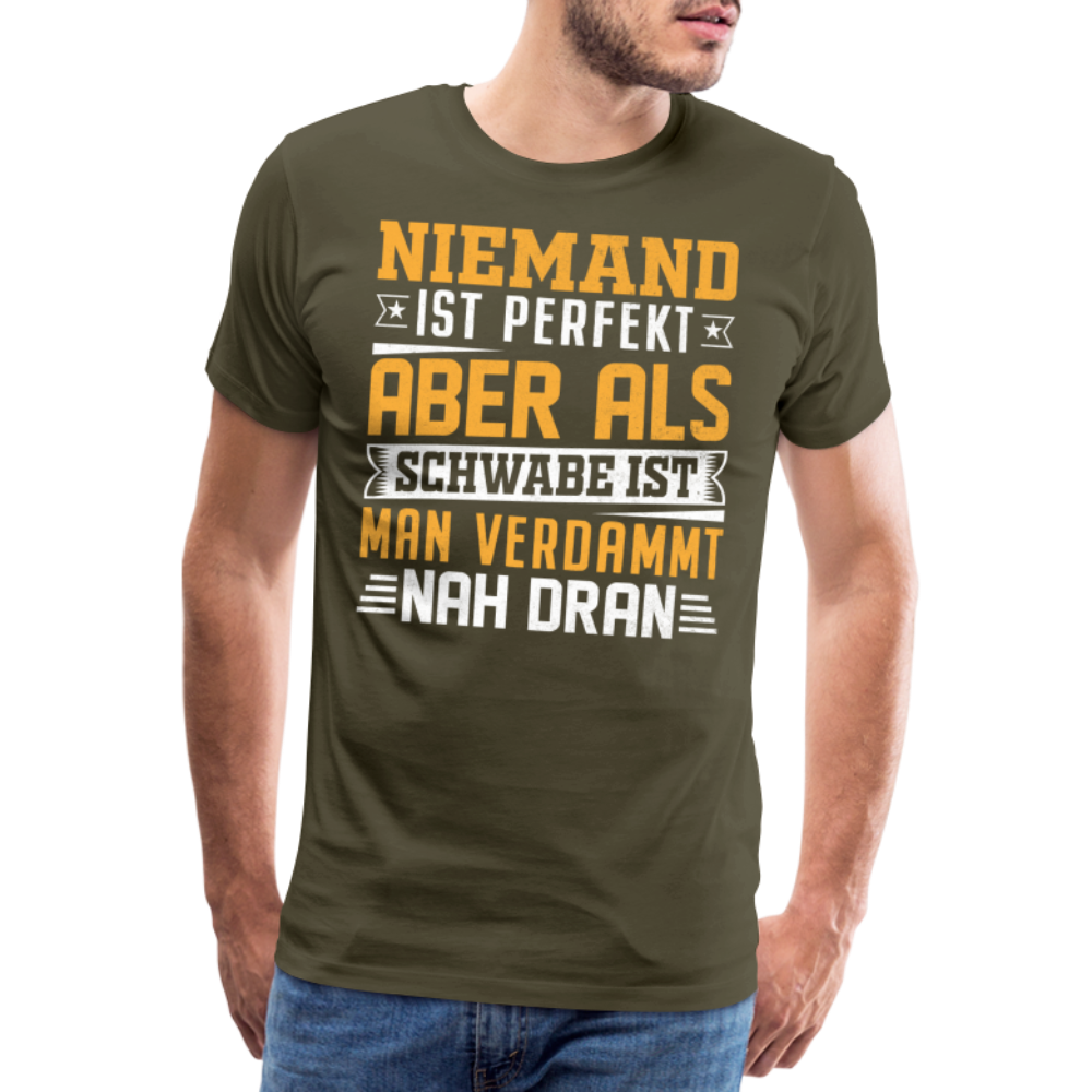 Schwabe lustiges Premium T-Shirt Herren - Khaki