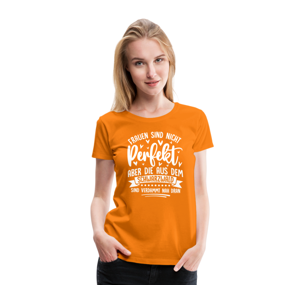 Frauen aus dem Schwarzwald lustiges Premium T-Shirt Damen - Orange