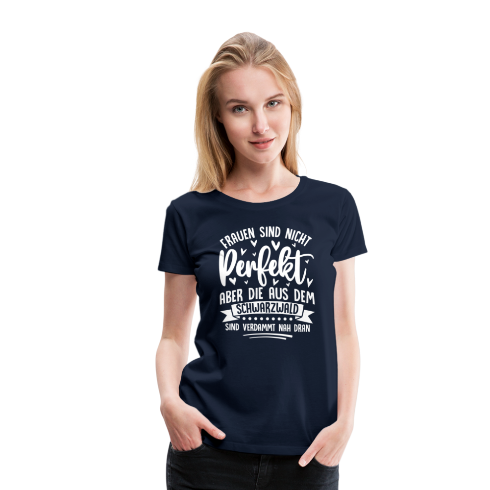 Frauen aus dem Schwarzwald lustiges Premium T-Shirt Damen - Navy