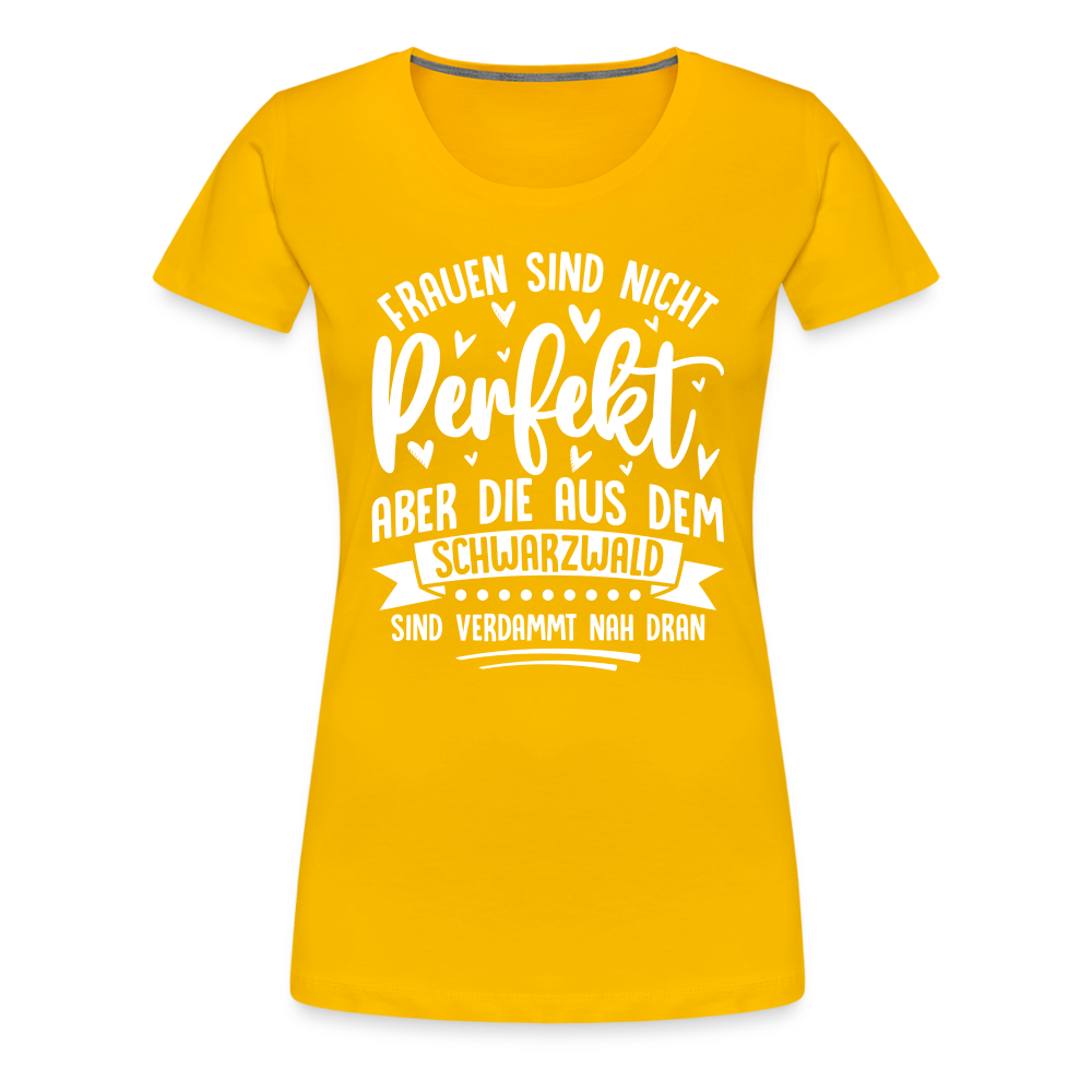 Frauen aus dem Schwarzwald lustiges Premium T-Shirt Damen - Sonnengelb