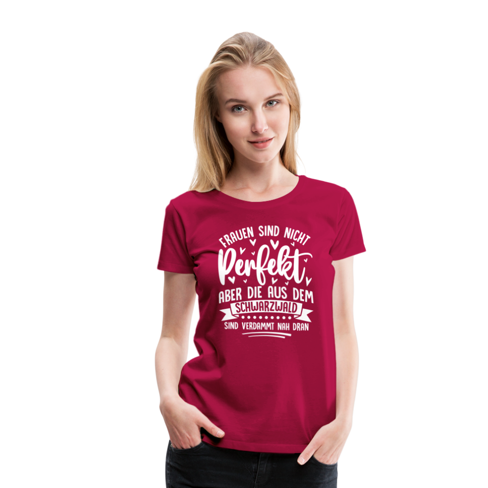 Frauen aus dem Schwarzwald lustiges Premium T-Shirt Damen - dunkles Pink