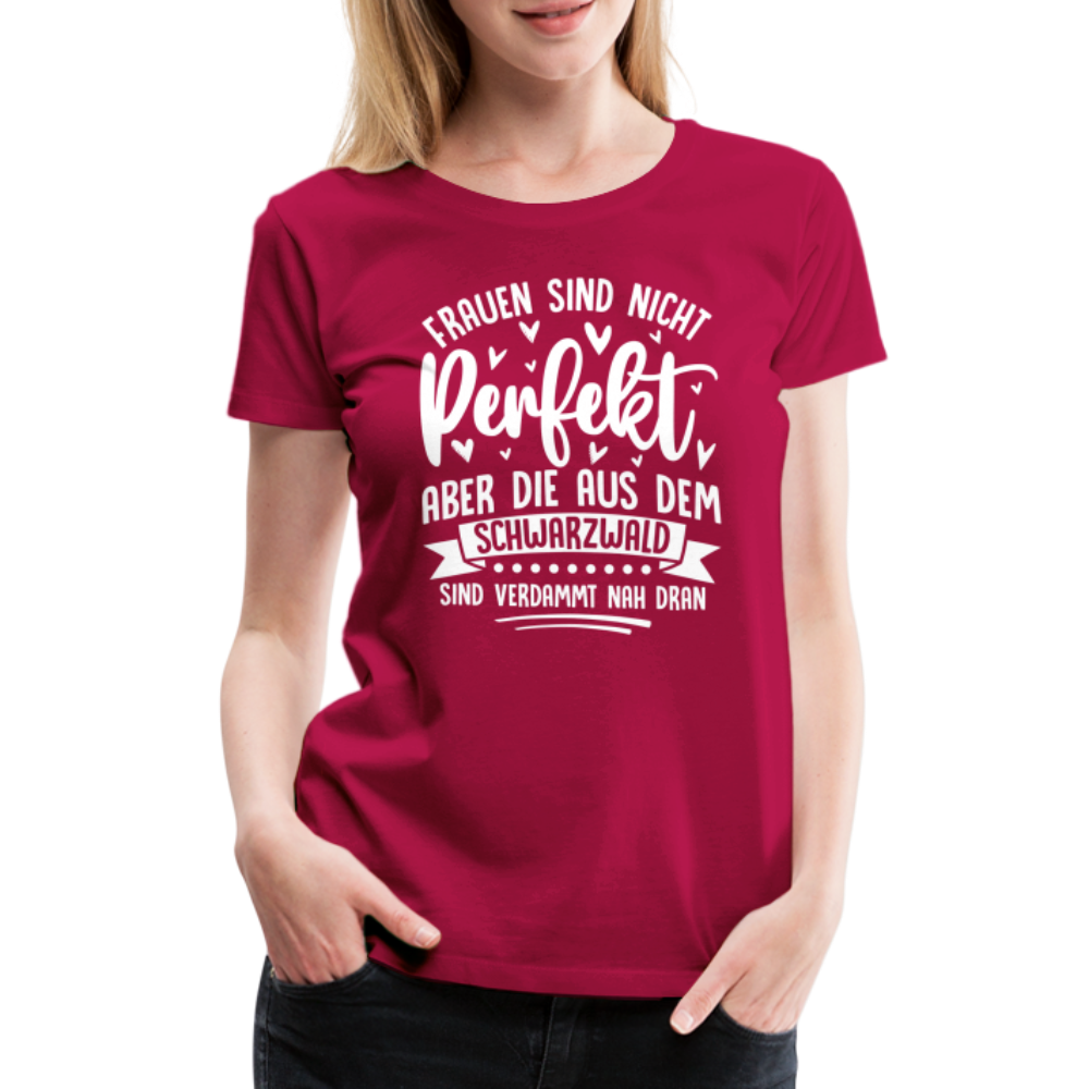 Frauen aus dem Schwarzwald lustiges Premium T-Shirt Damen - dunkles Pink
