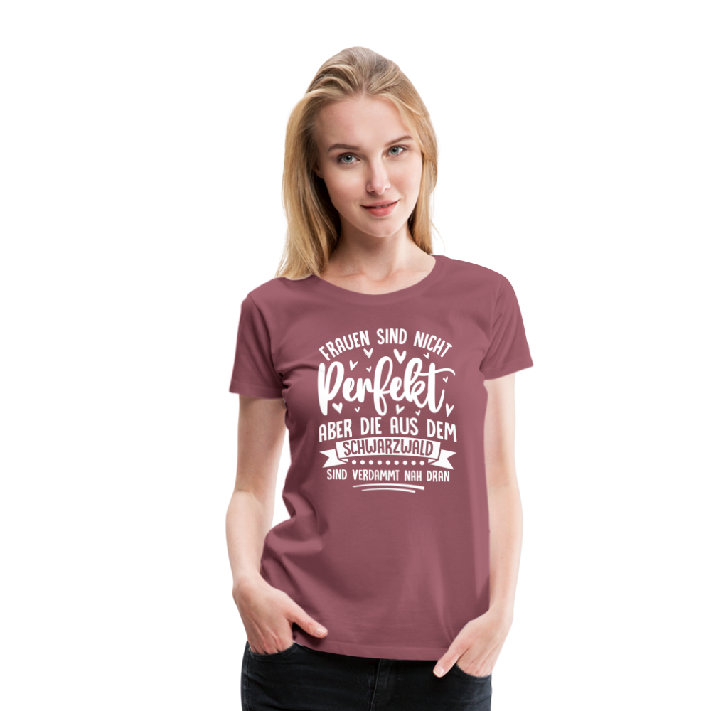 Frauen aus dem Schwarzwald lustiges Premium T-Shirt Damen - Malve