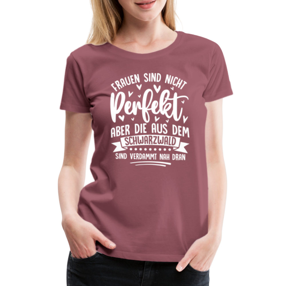 Frauen aus dem Schwarzwald lustiges Premium T-Shirt Damen - Malve
