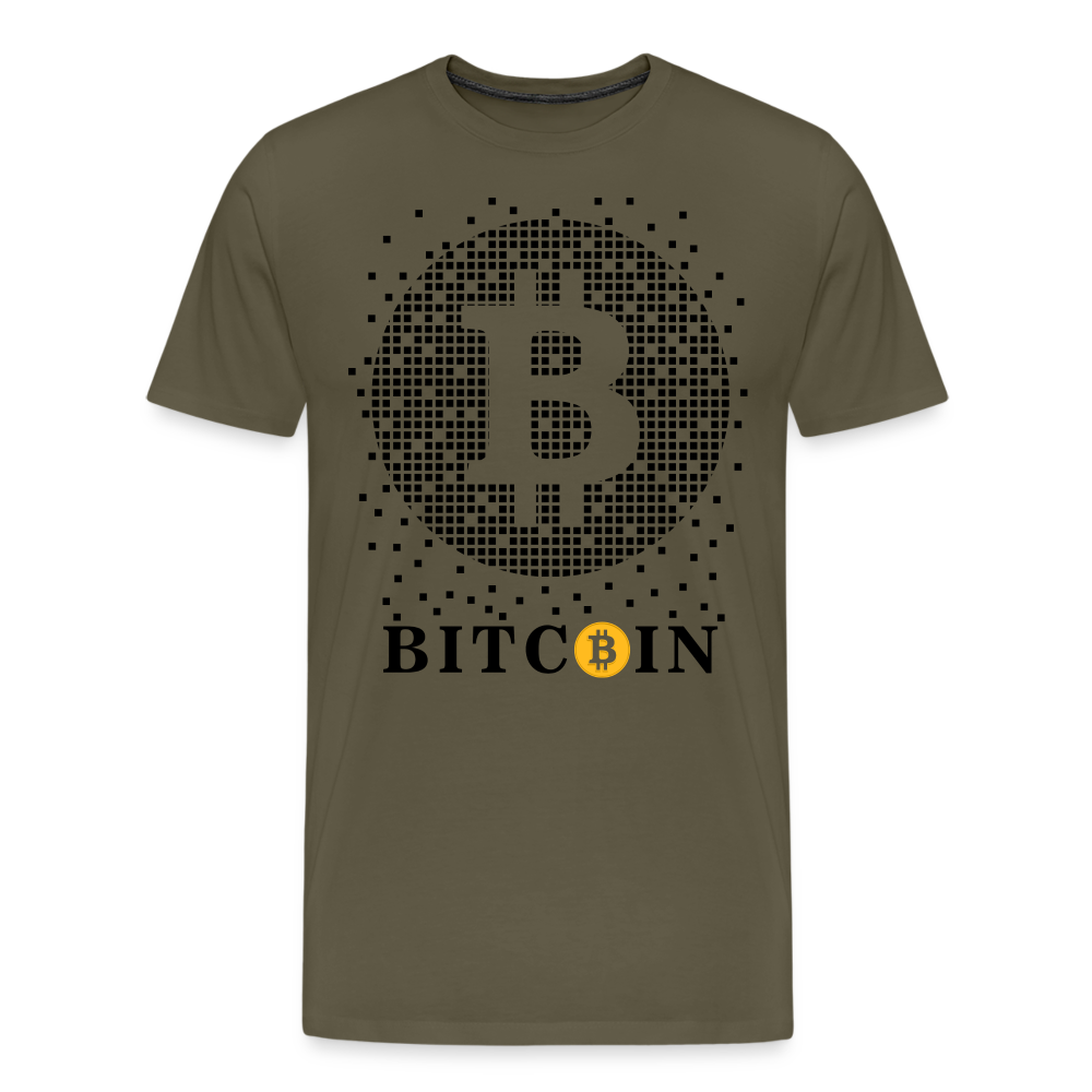 Bitcoin Krypto 1 Premium T-Shirt Herren - Khaki