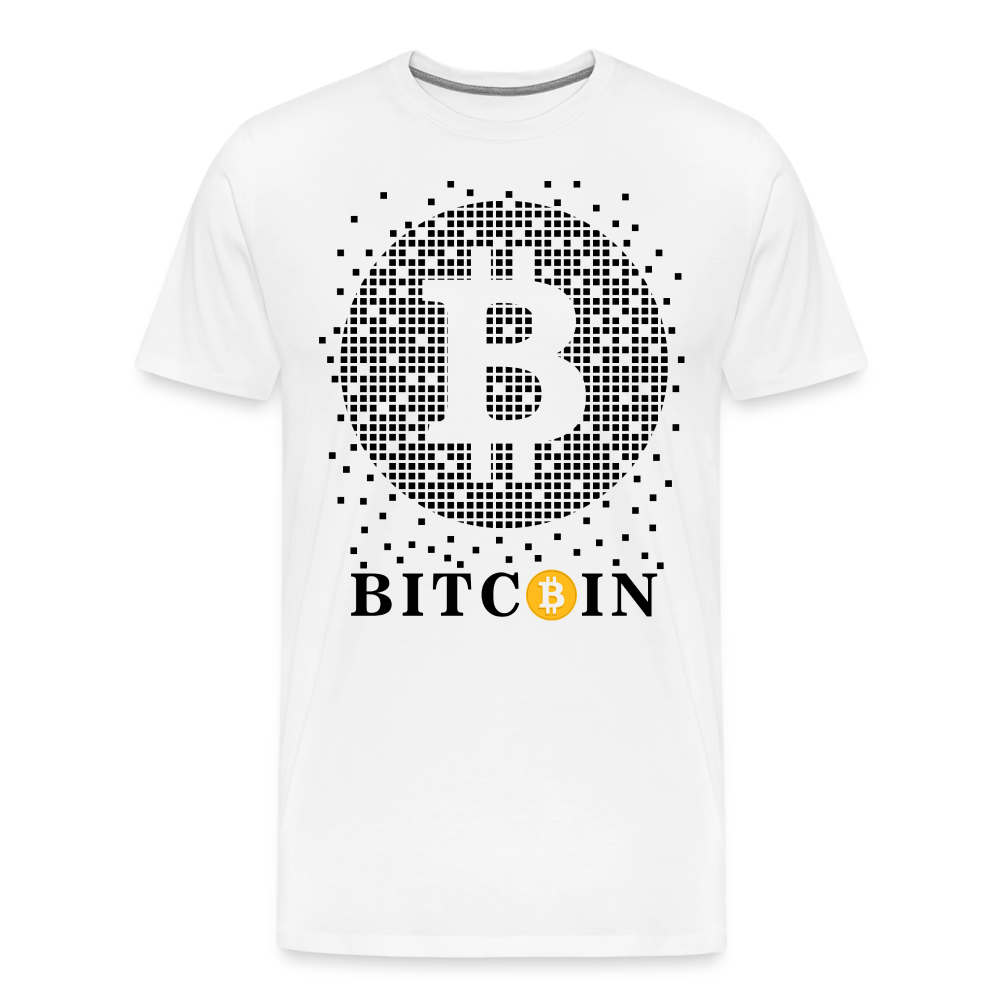 Bitcoin Krypto 1 Premium T-Shirt Herren - Weiß