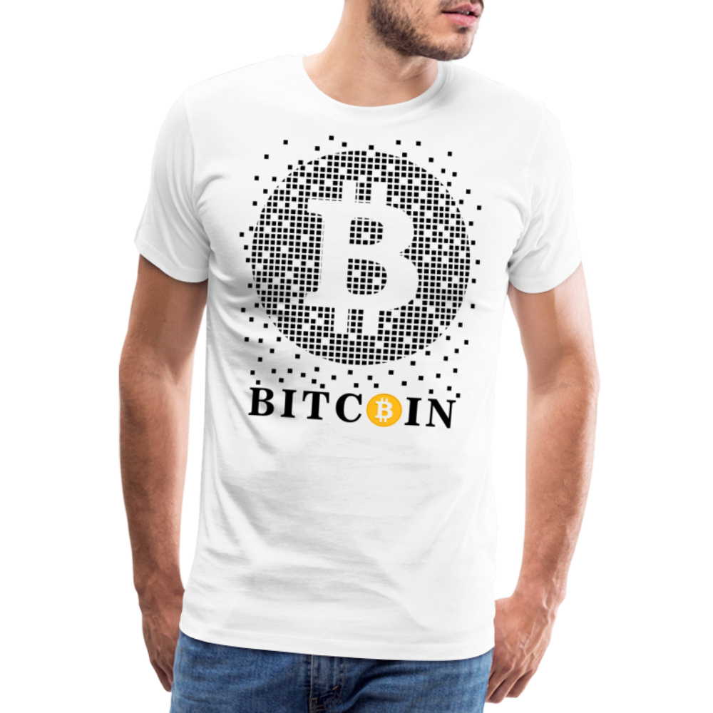 Bitcoin Krypto 1 Premium T-Shirt Herren - Weiß