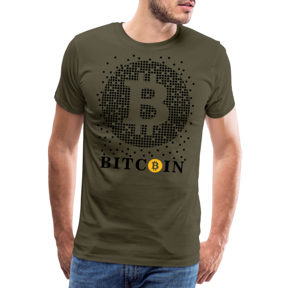 Bitcoin Krypto 1 Premium T-Shirt Herren - Khaki