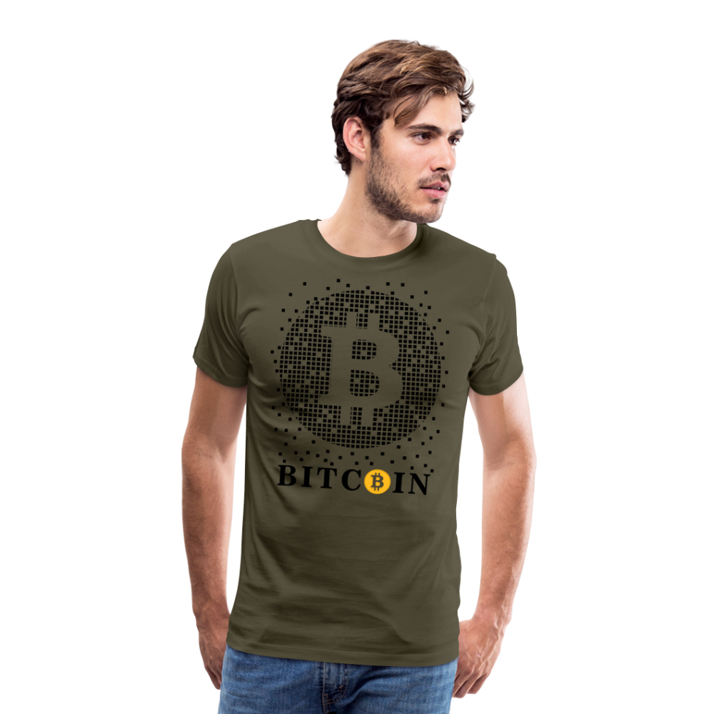 Bitcoin Krypto 1 Premium T-Shirt Herren - Khaki