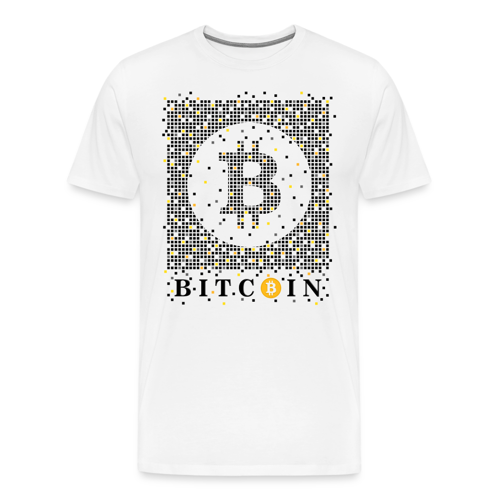 Bitcoin Krypto 2 Premium T-Shirt Herren - Weiß