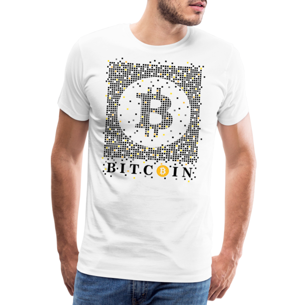 Bitcoin Krypto 2 Premium T-Shirt Herren - Weiß
