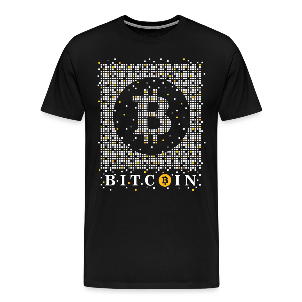 Bitcoin Krypto 3 Premium T-Shirt Herren - Schwarz