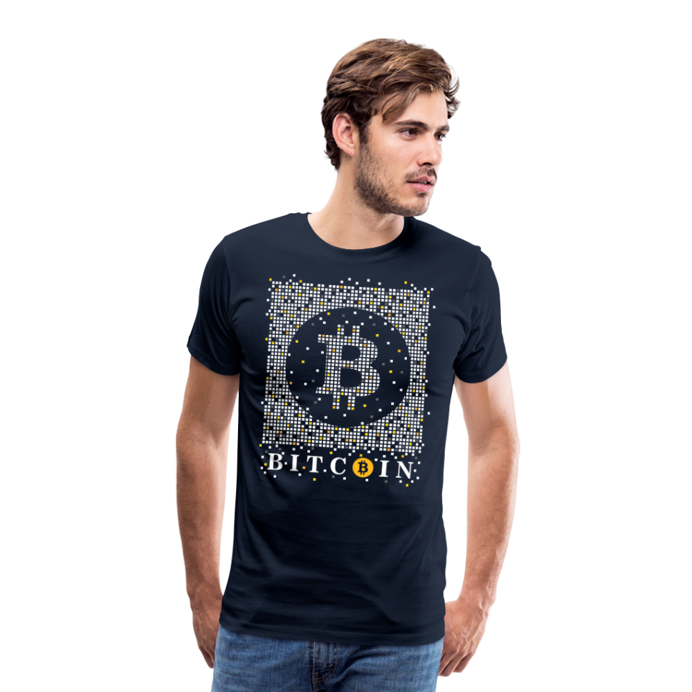 Bitcoin Krypto 3 Premium T-Shirt Herren - Navy