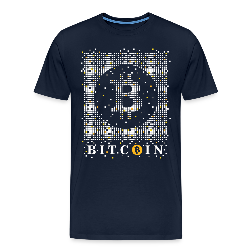 Bitcoin Krypto 3 Premium T-Shirt Herren - Navy