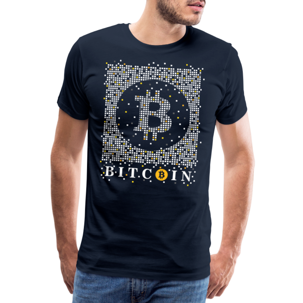 Bitcoin Krypto 3 Premium T-Shirt Herren - Navy
