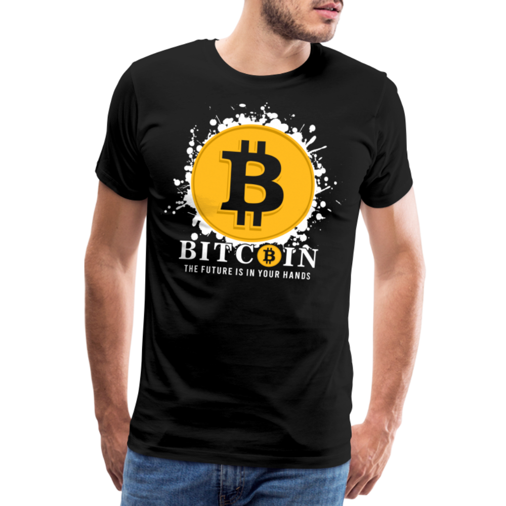 Bitcoin Krypto 4 Premium T-Shirt Herren - Schwarz