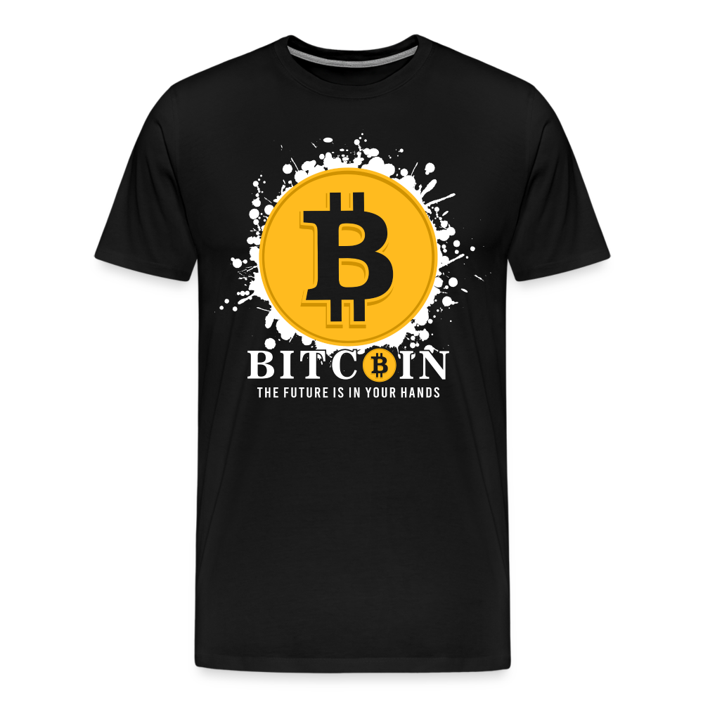 Bitcoin Krypto 4 Premium T-Shirt Herren - Schwarz