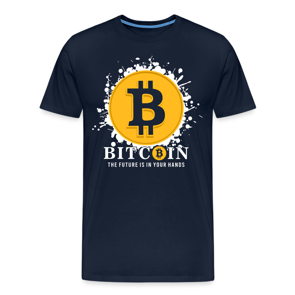 Bitcoin Krypto 4 Premium T-Shirt Herren - Navy
