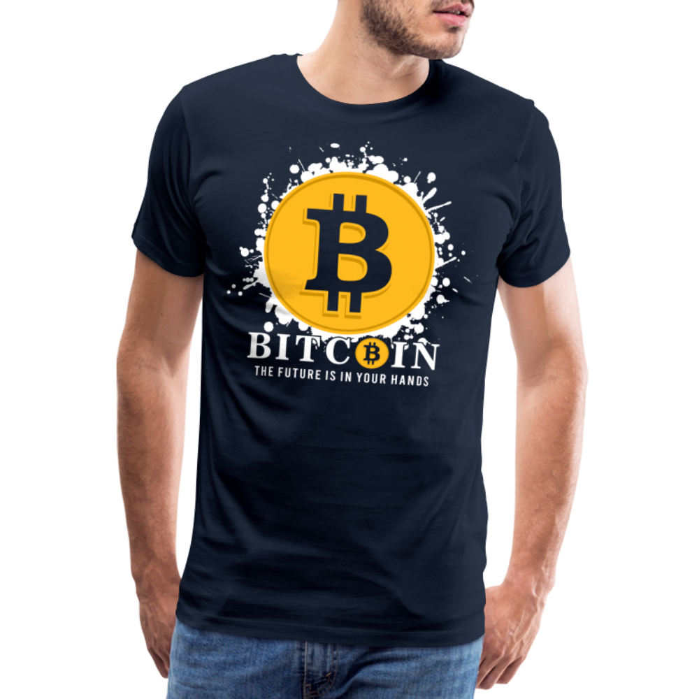 Bitcoin Krypto 4 Premium T-Shirt Herren - Navy
