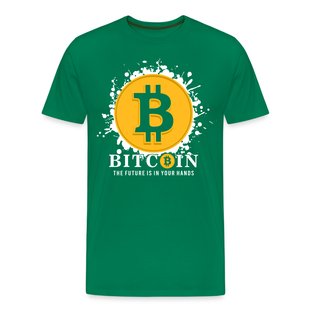 Bitcoin Krypto 4 Premium T-Shirt Herren - Kelly Green