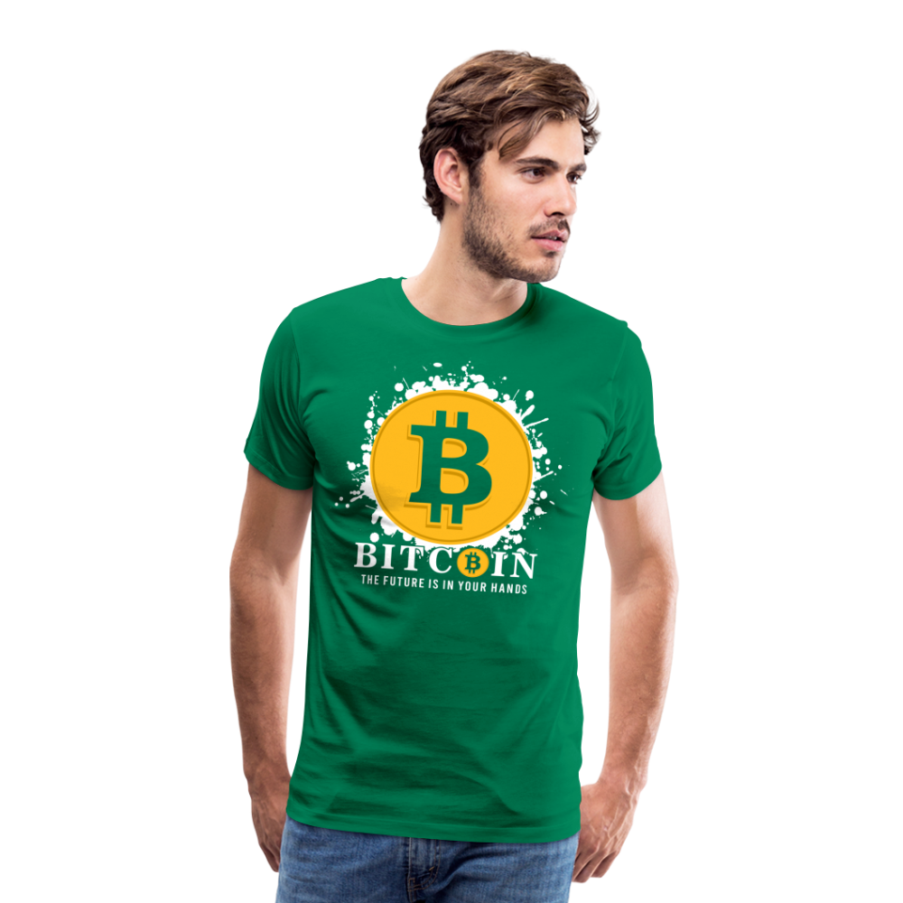 Bitcoin Krypto 4 Premium T-Shirt Herren - Kelly Green