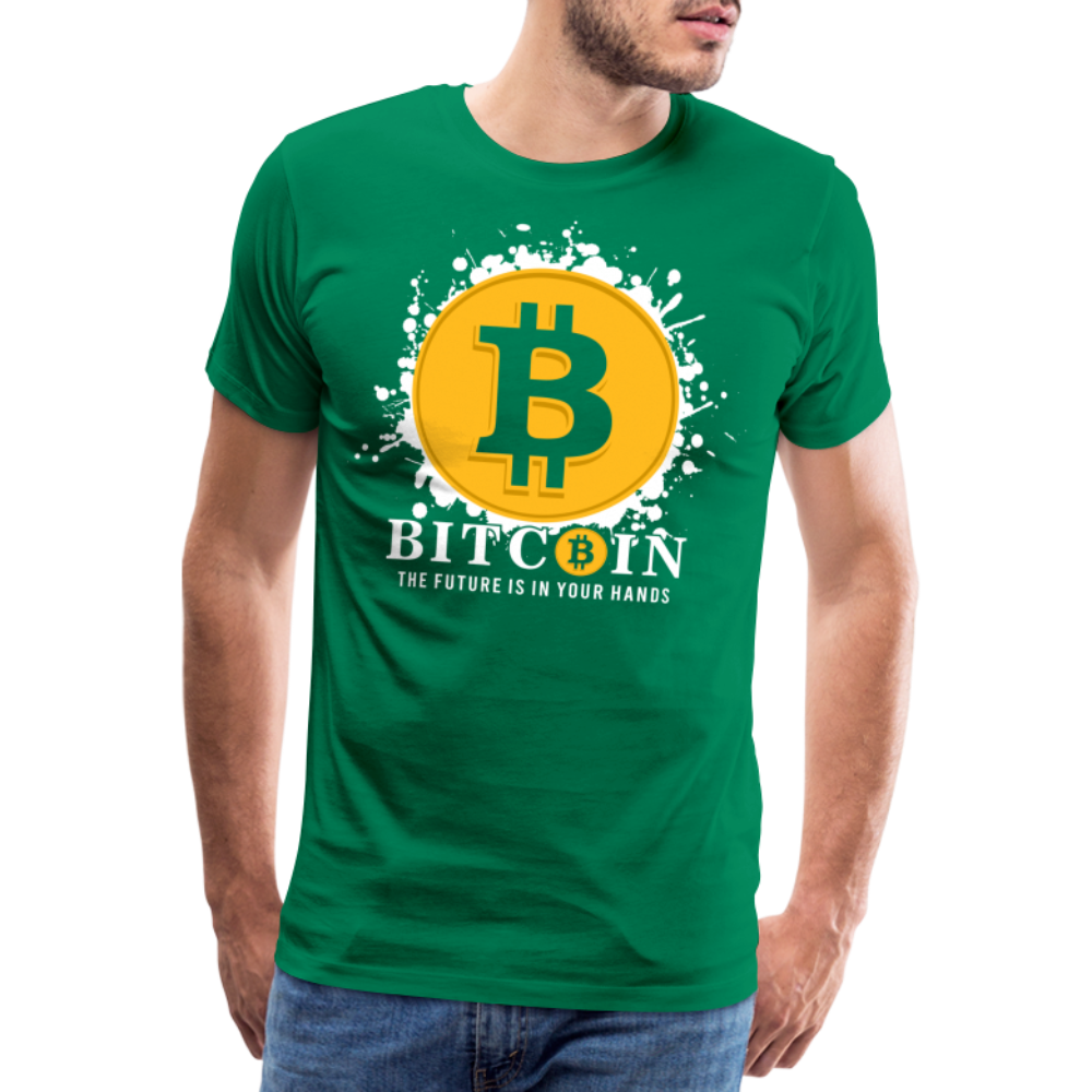 Bitcoin Krypto 4 Premium T-Shirt Herren - Kelly Green