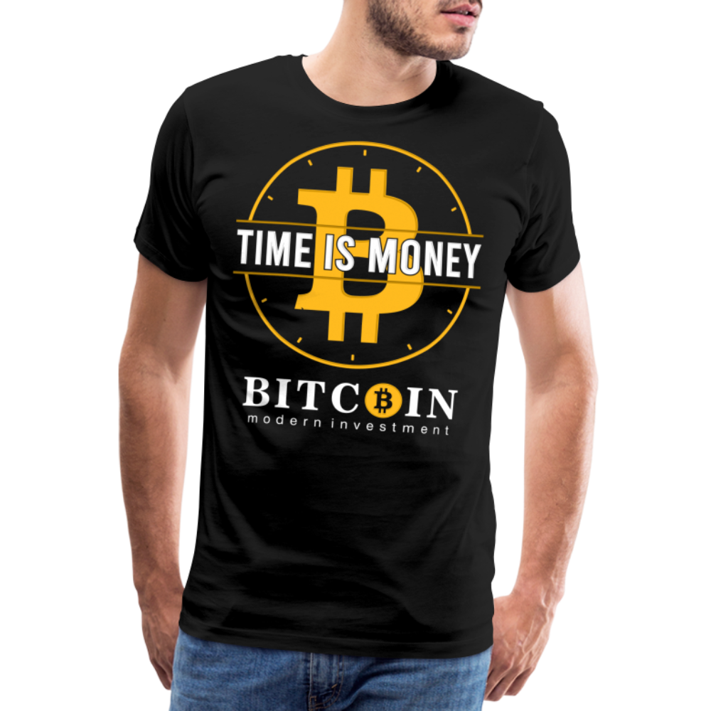 Bitcoin Krypto 5 Premium T-Shirt Herren - Schwarz