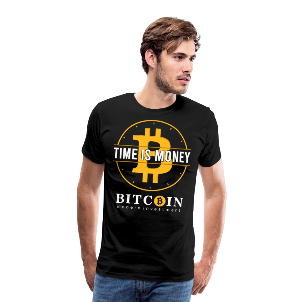 Bitcoin Krypto 5 Premium T-Shirt Herren - Schwarz