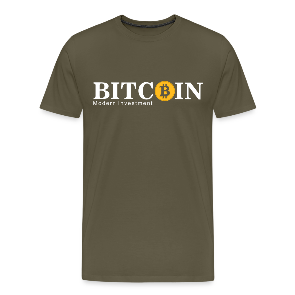 Bitcoin Krypto 6 Premium T-Shirt Herren - Khaki